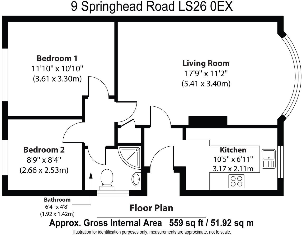 Springhead Road, Leeds, Rothwell, LS26 0EX floorplan