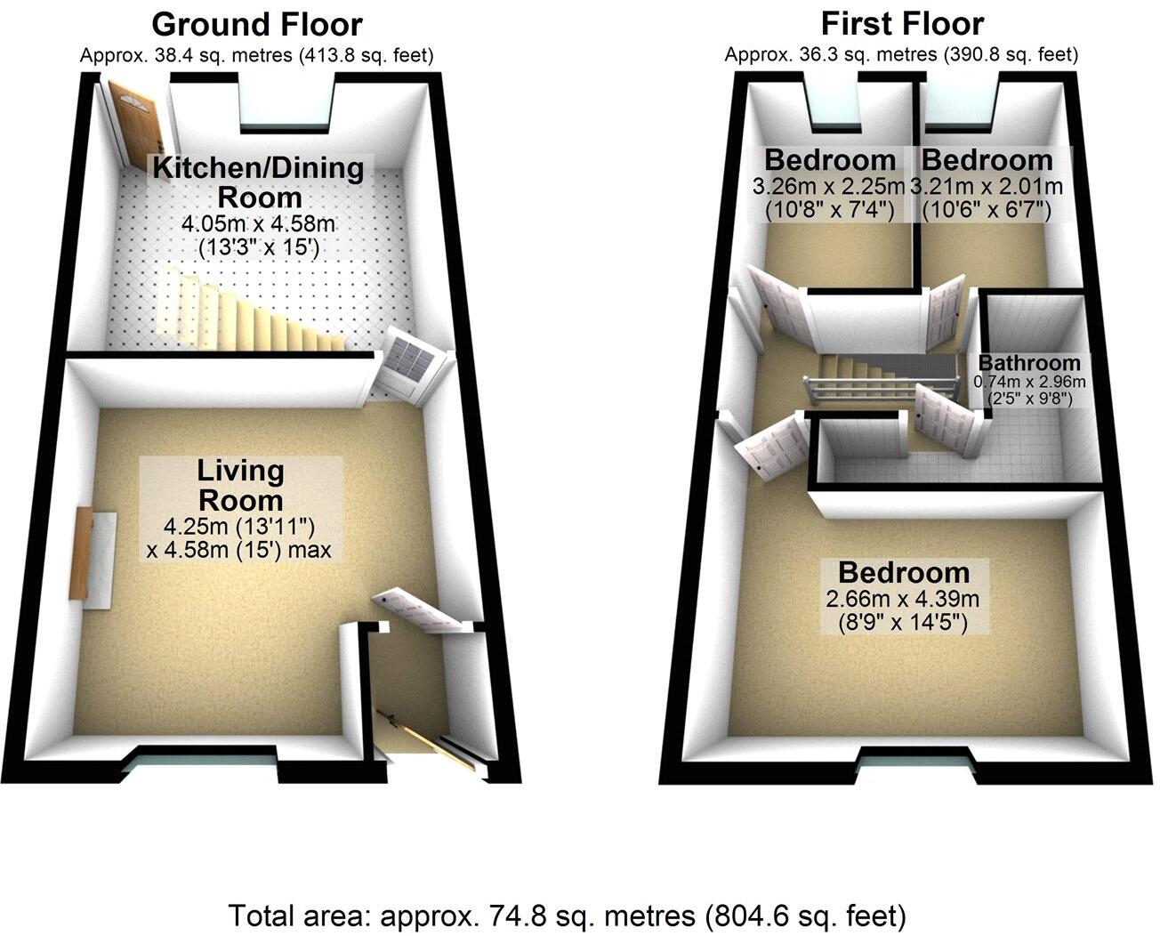 Bentgate Street, Newhey, Rochdale, Greater Manchester, OL16 floorplan