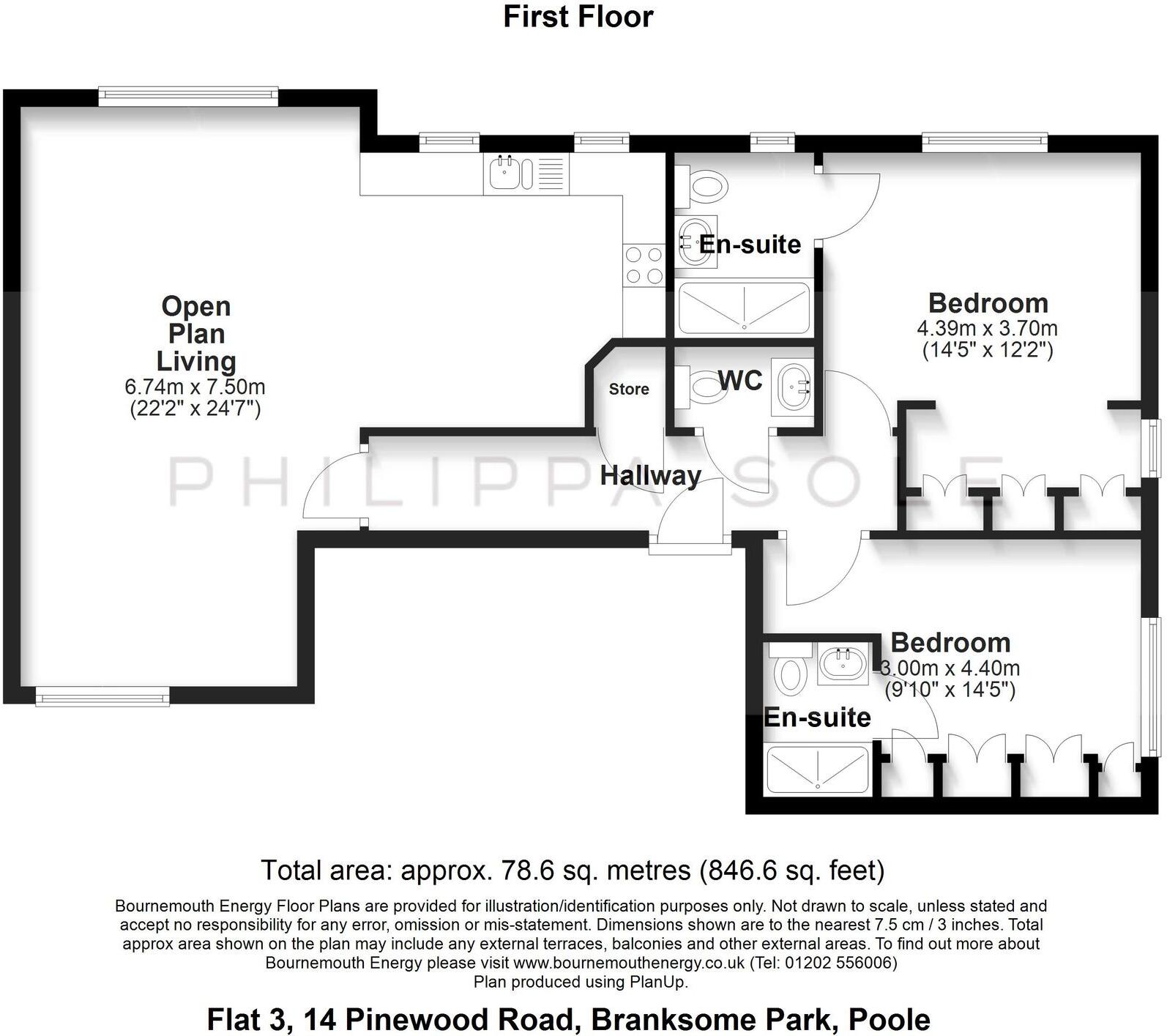 Beechwood, Pinewood Road, Branksome Park, Poole, BH13 floorplan