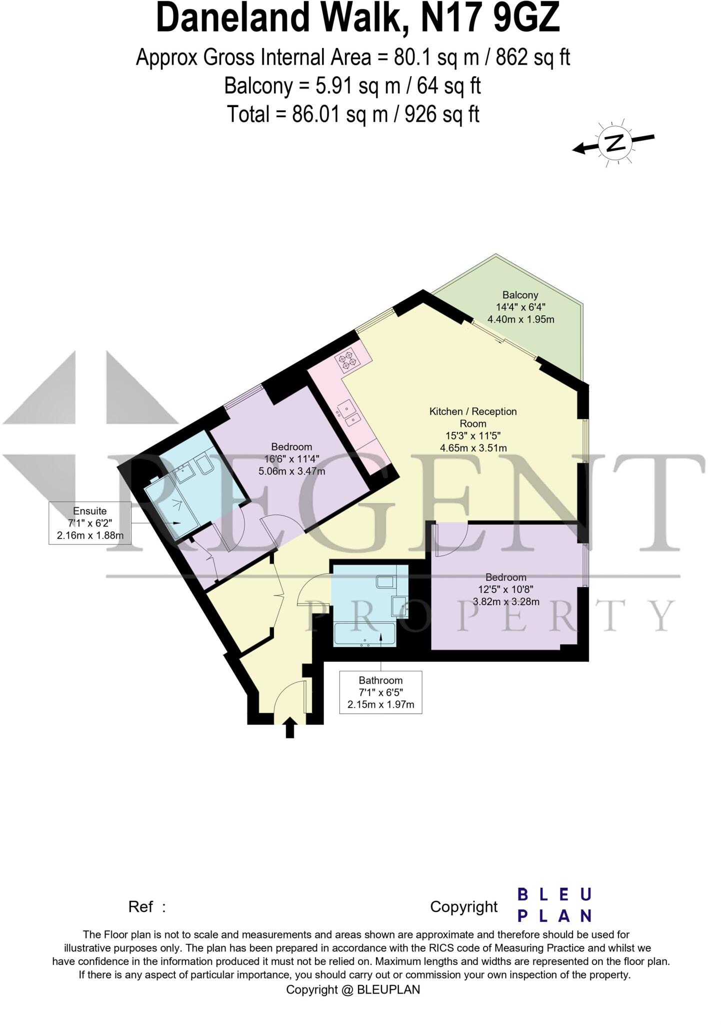 Hale Works Apartments, Daneland Walk, N17 floorplan