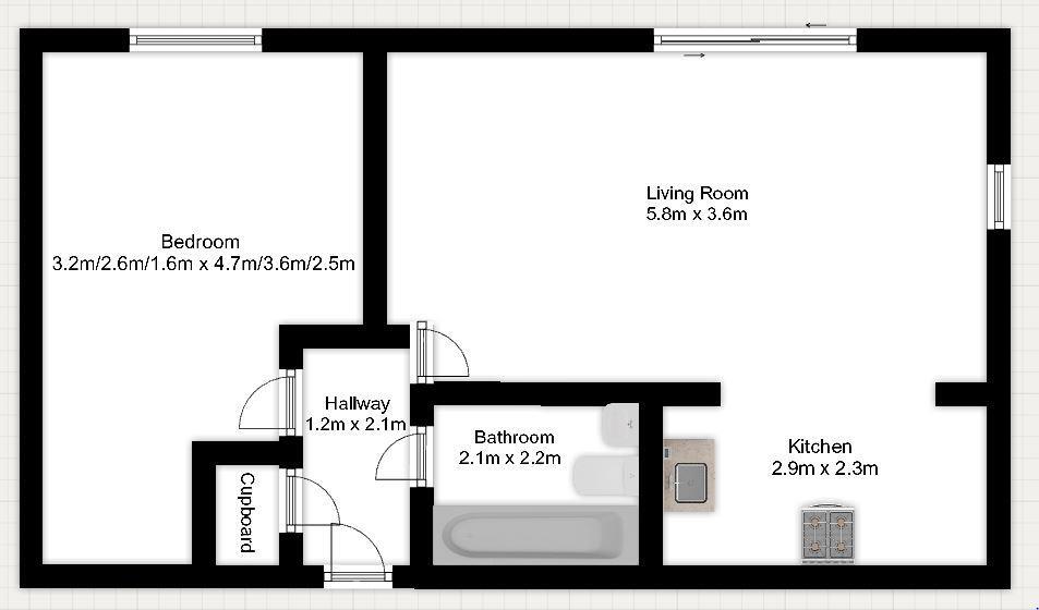 14 Wyatt Point, Erebus Drive, Thamesmead West, SE28 0GL floorplan