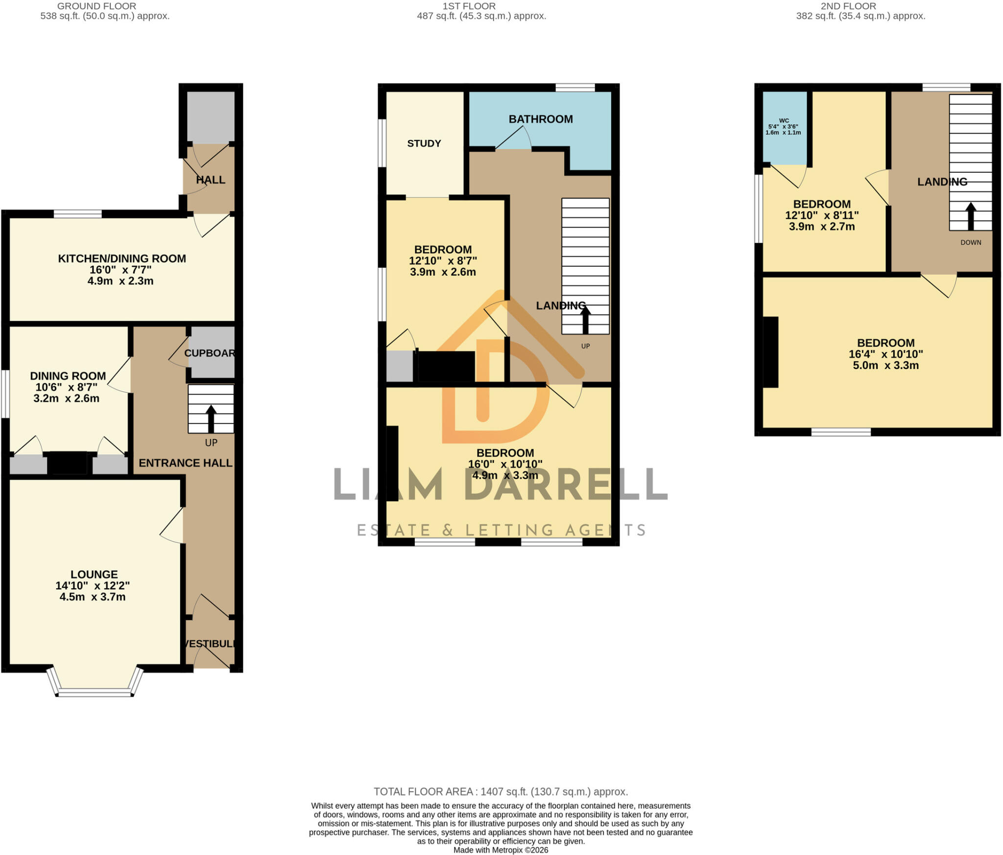 Garfield Road, Scarborough, North Yorkshire floorplan