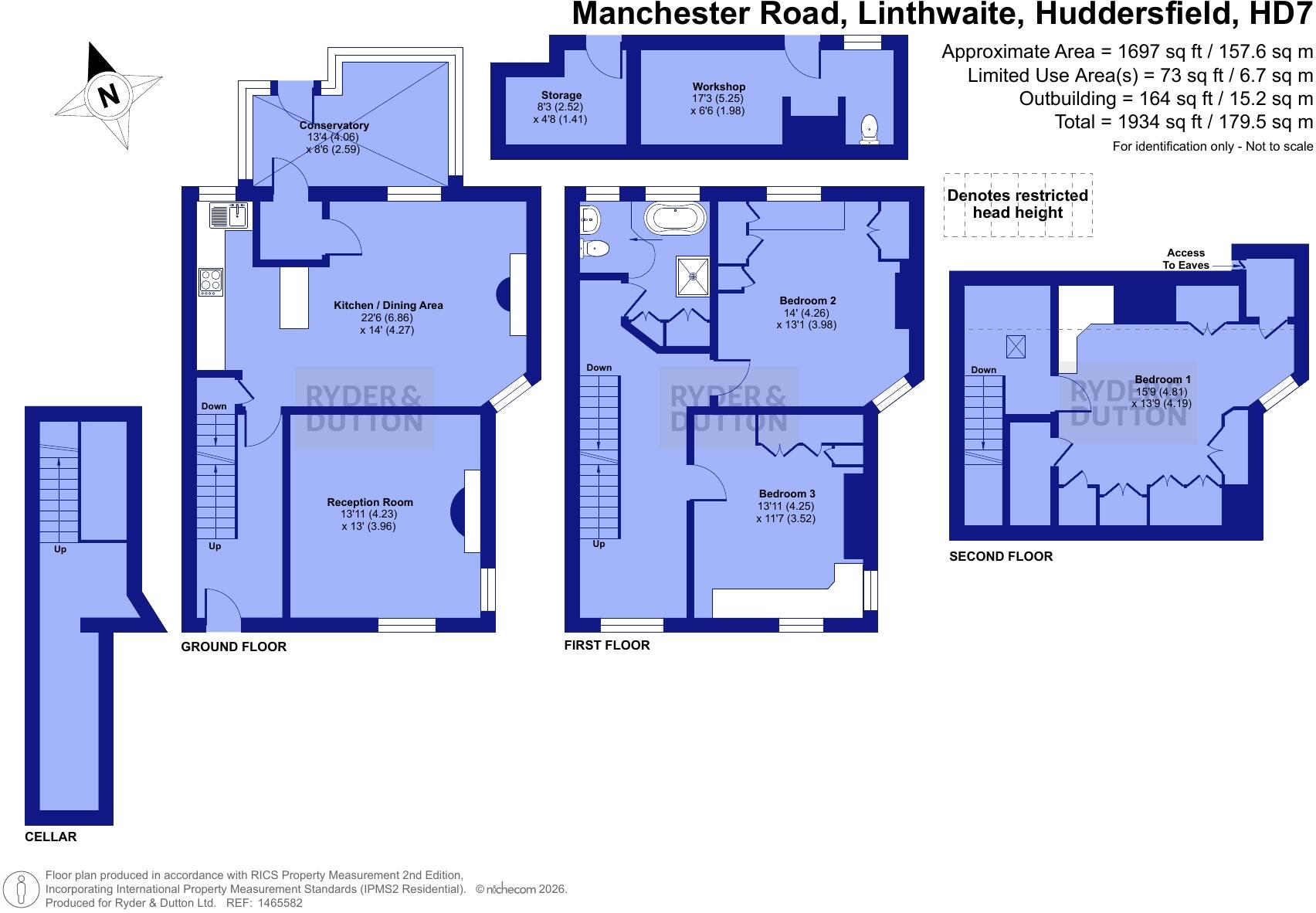 Manchester Road, Linthwaite, Huddersfield, West Yorkshire, HD7 floorplan