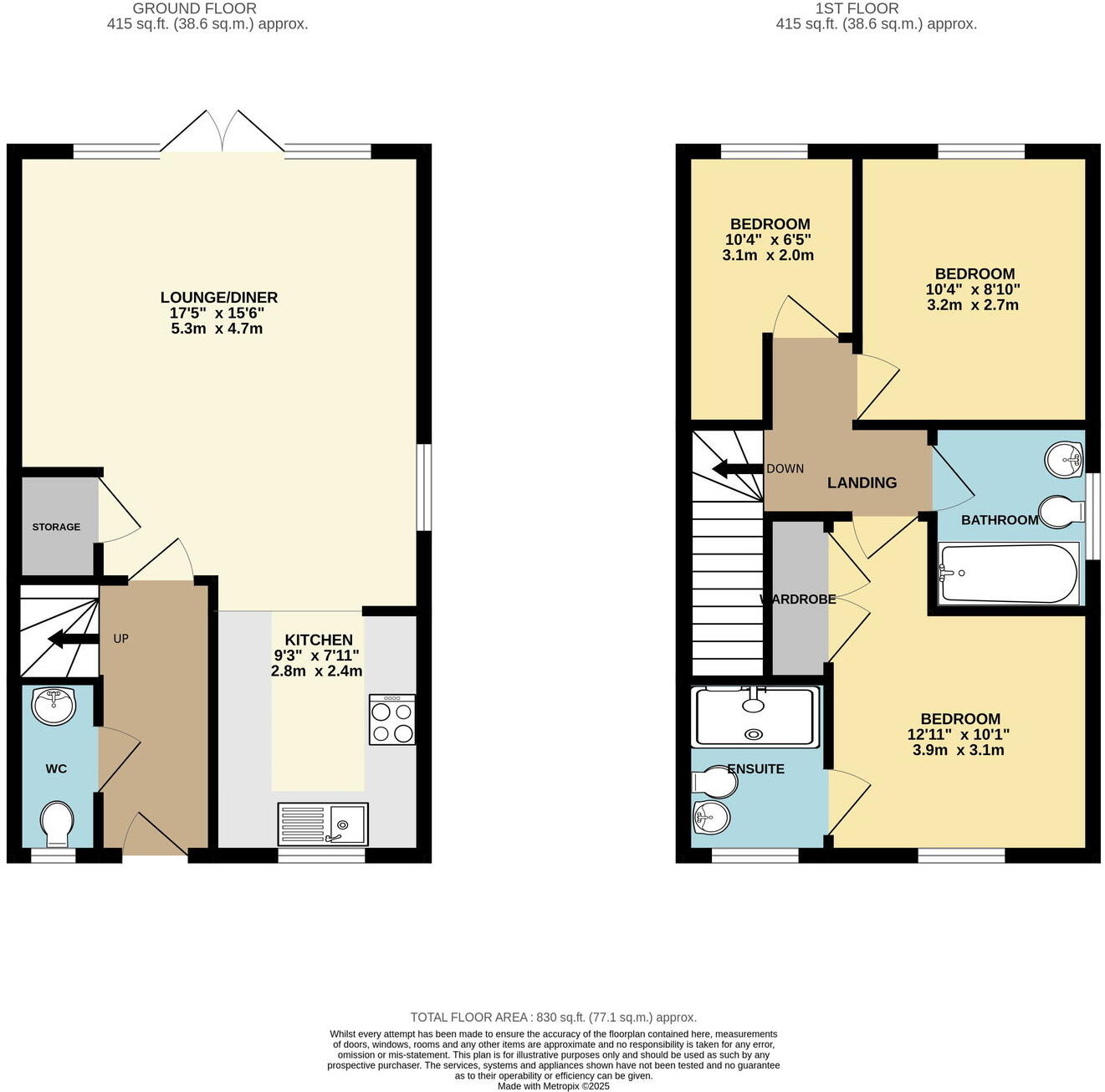 Kingston Close, Welland, Malvern, WR13 floorplan