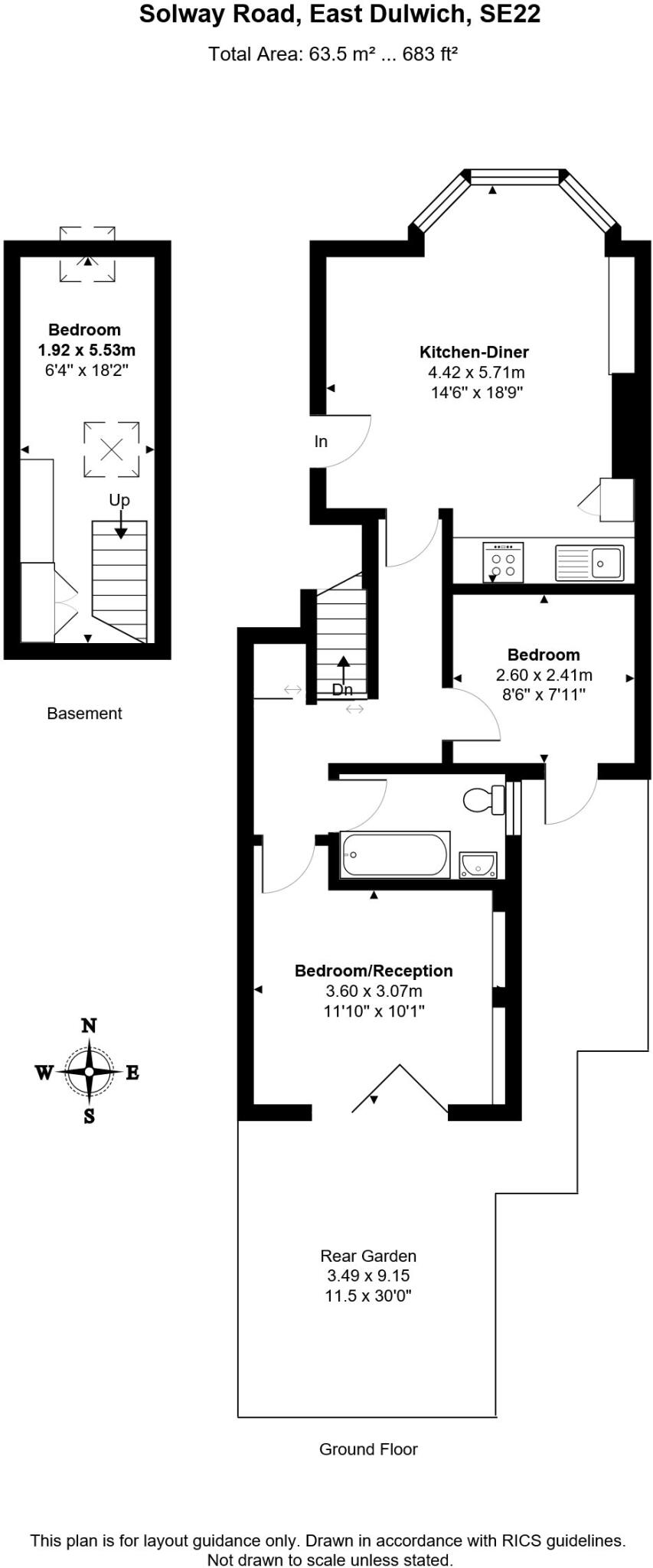 Solway Road, East Dulwich, London, SE22 floorplan