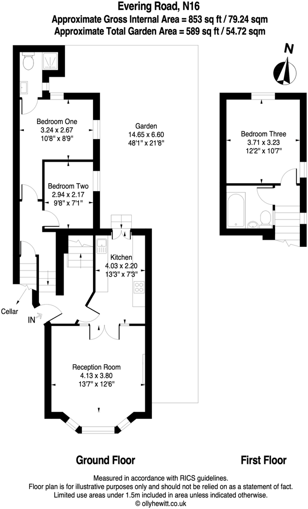 Evering Road, London N16 5PX floorplan