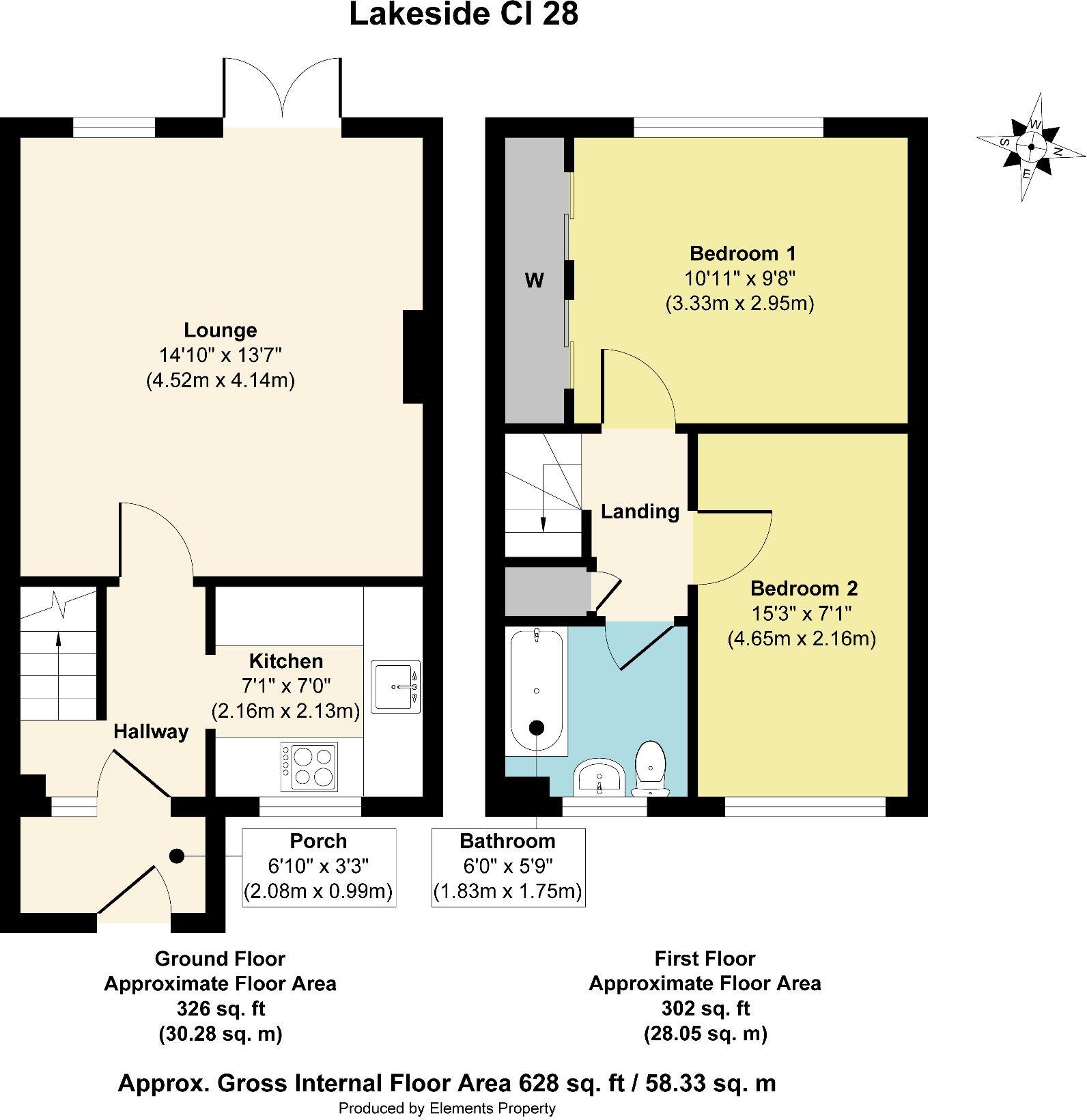 Lakeside Close, Willenhall floorplan