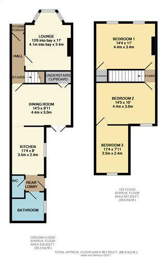 De Beauvoir Road, Reading floorplan