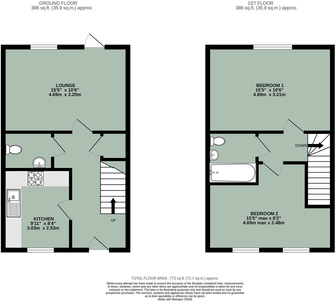 Queen Gardens, Harwell floorplan