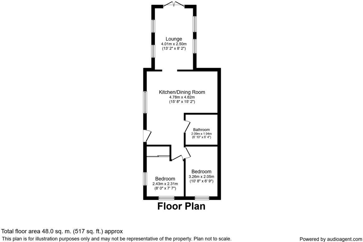Bowers Lane, Nateby, Preston, Lancashire, PR3 floorplan