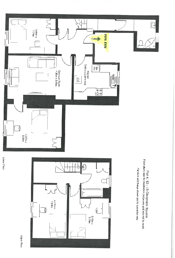 12-13 Clarendon Square, Leamington Spa floorplan