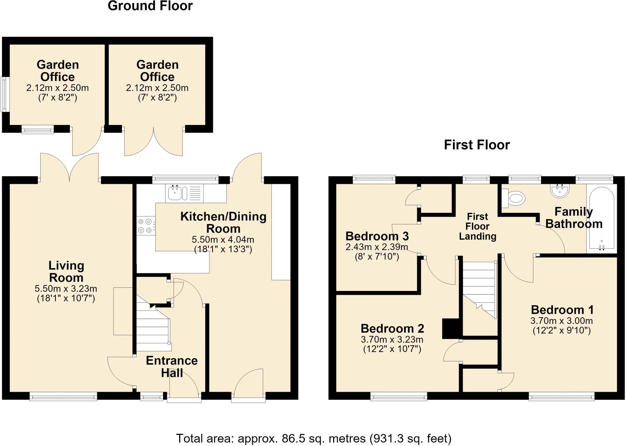 Wooburn Green - 3 Spacious Bedrooms floorplan