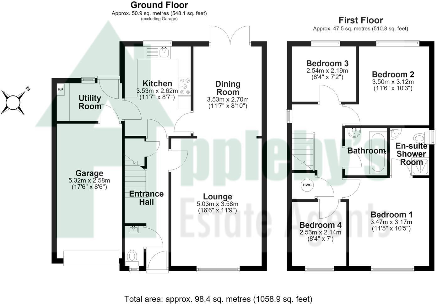 Damson Close, Abbeymead, Gloucester floorplan