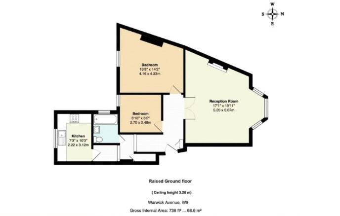 Warwick Avenue, Little Venice, London, W9 floorplan