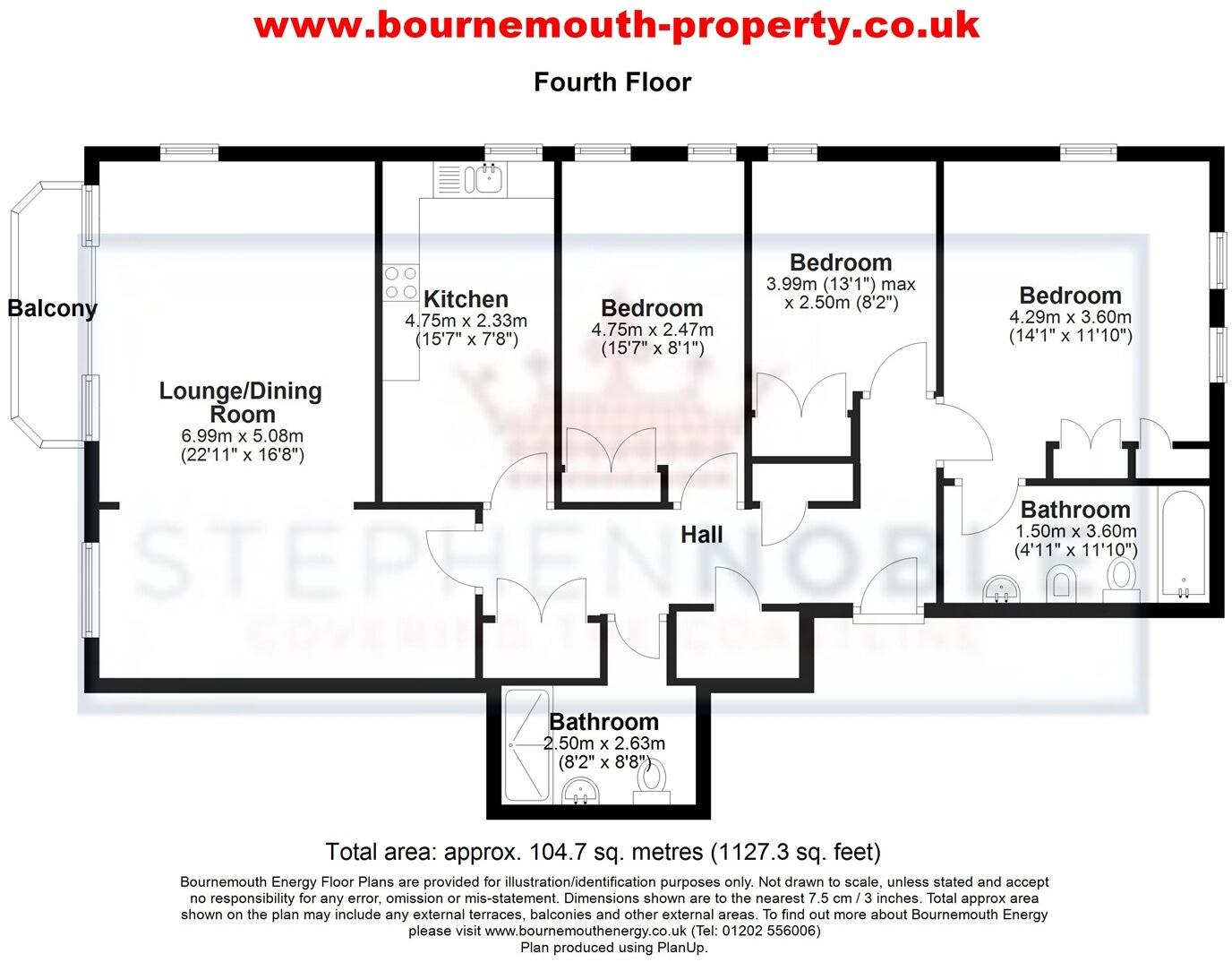 Manor Road, Bournemouth, Dorset, BH1 floorplan