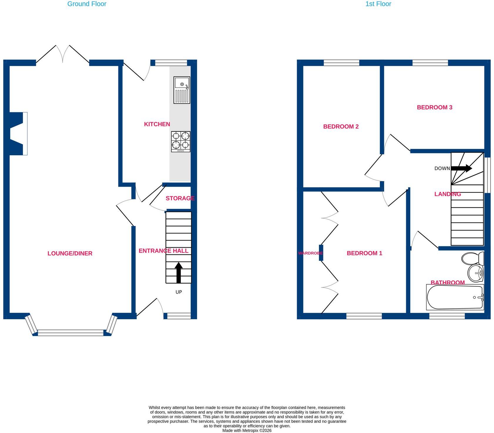 Hereward Gardens, Wickford, SS11 floorplan