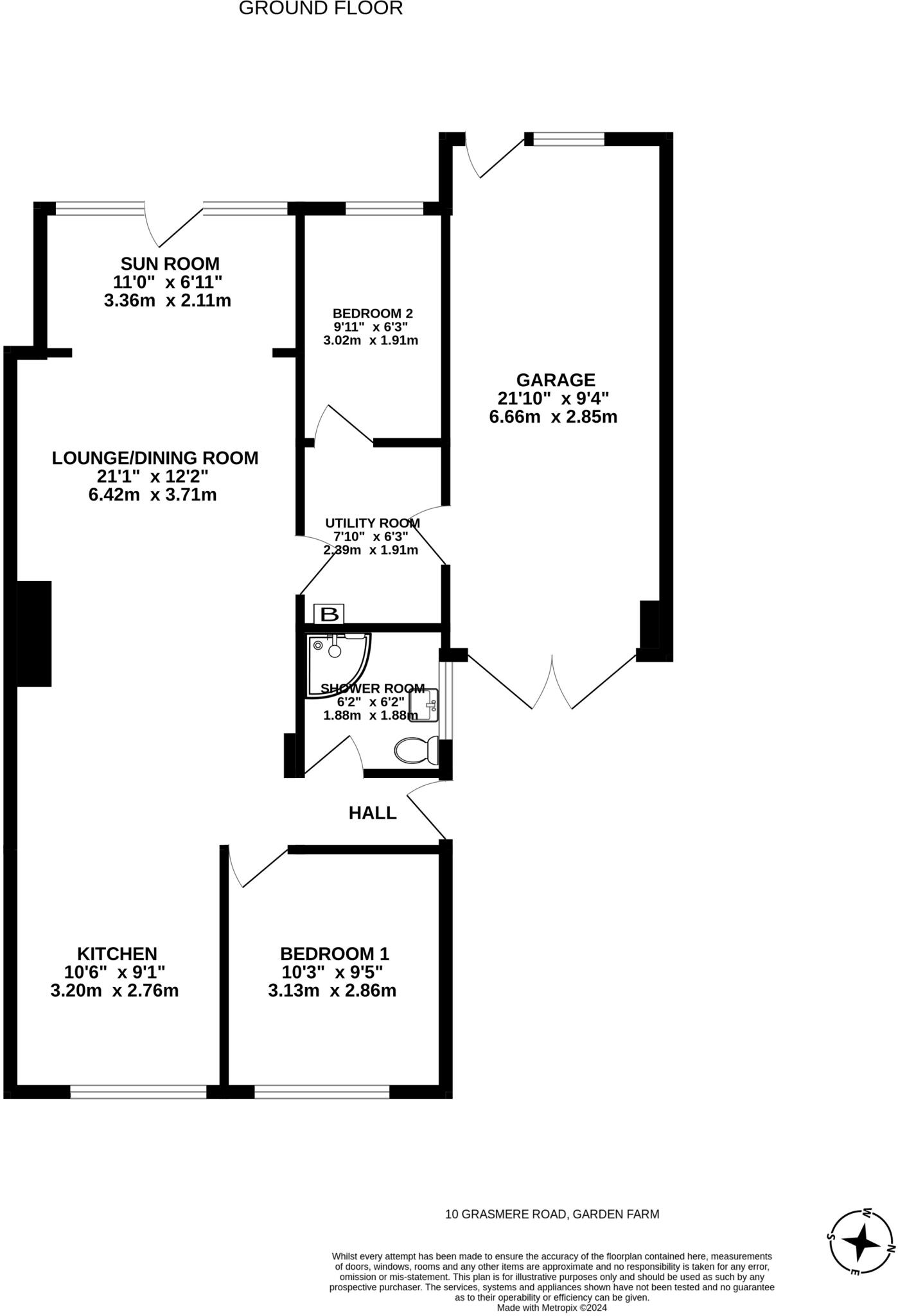 Grasmere Road, Chester Le Street, County Durham, DH2 floorplan
