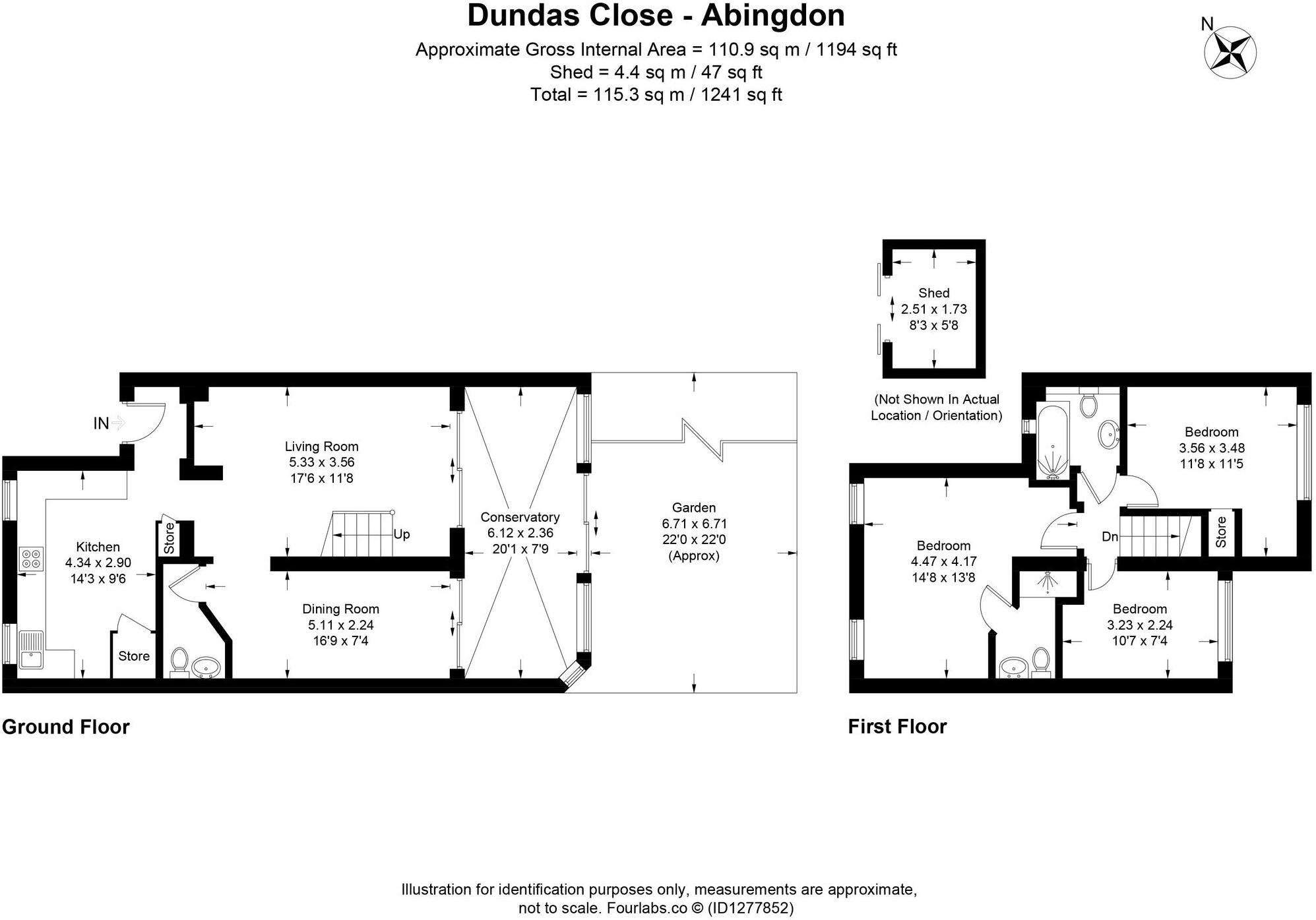 Dundas Close, Abingdon, OX14 floorplan
