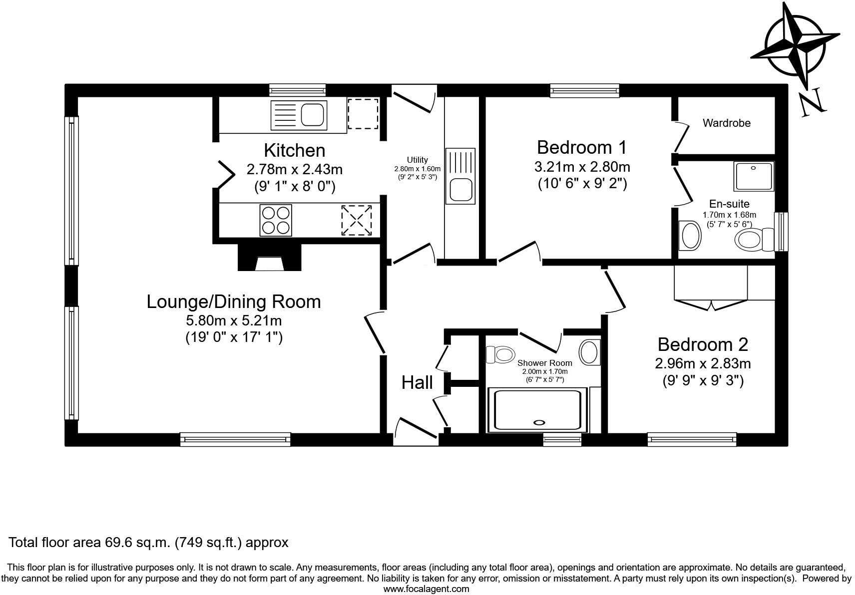 Fakenham, Norfolk, NR21 floorplan