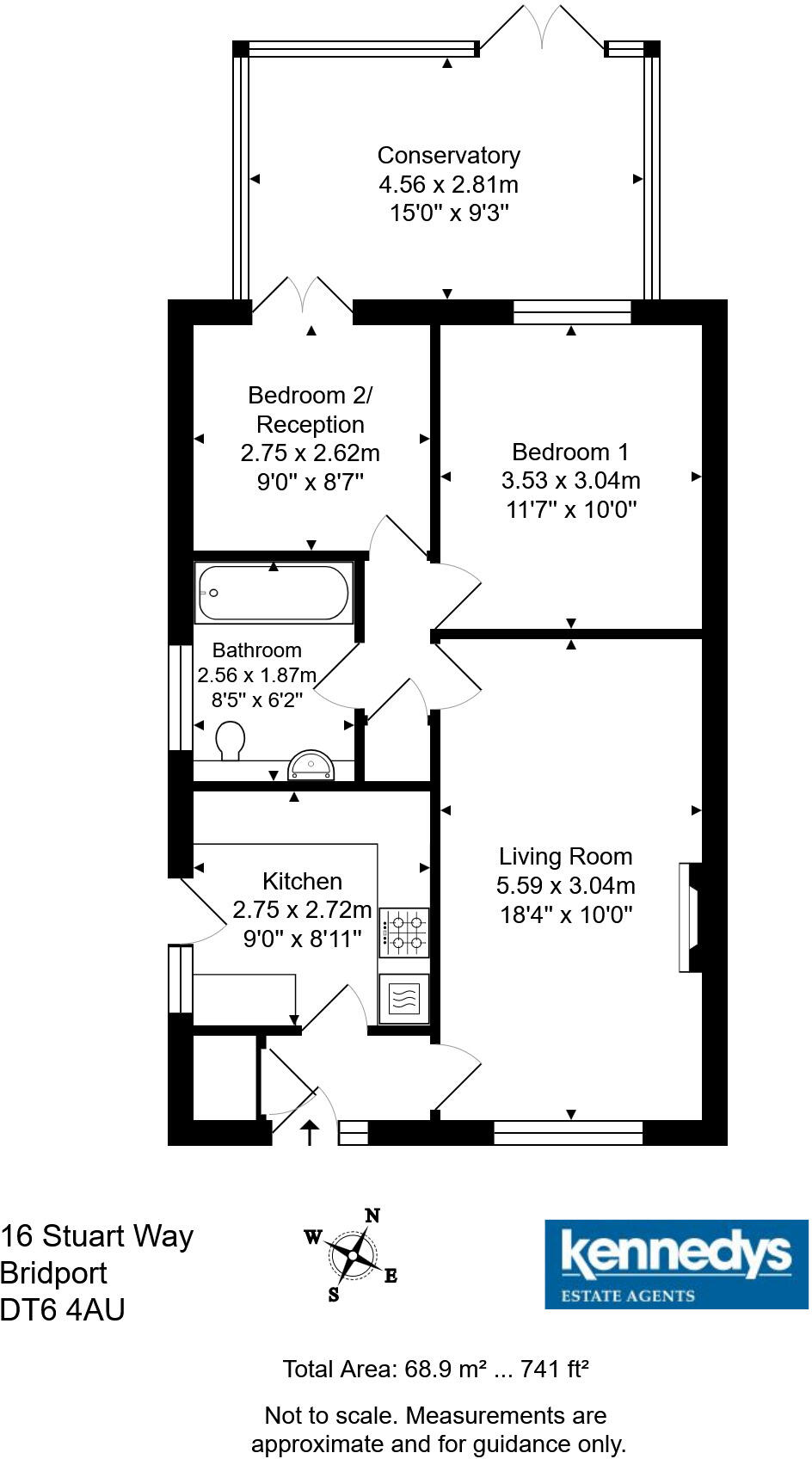 Stuart Way, Bridport, Dorset, DT6 floorplan