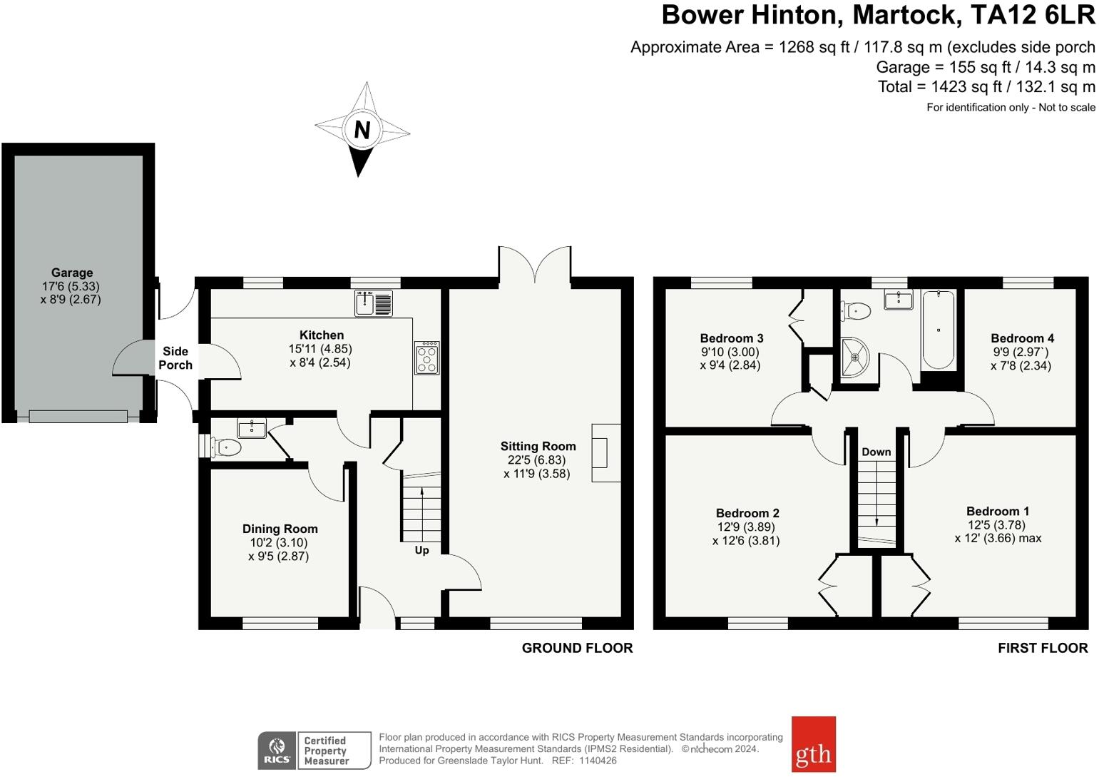 Blind Lane, Bower Hinton, Martock, Somerset, TA12 floorplan