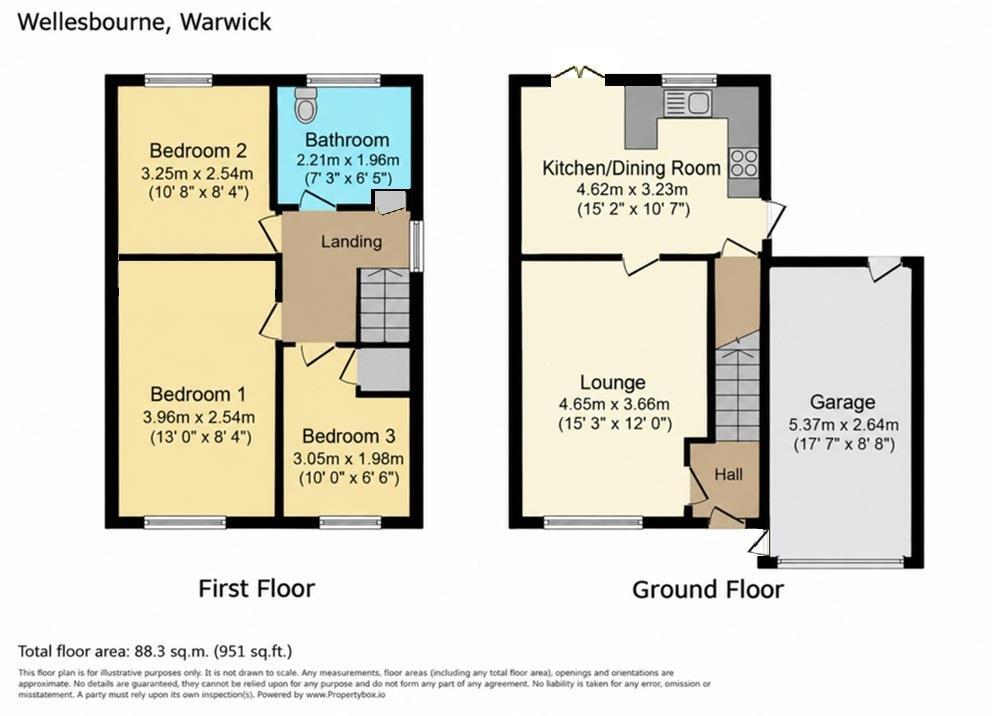 Westfield Crescent, Wellesbourne, Warwick floorplan