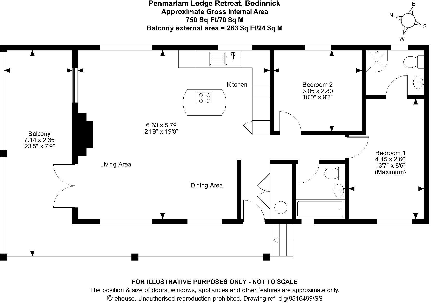 Fowey, Cornwall, PL23 floorplan