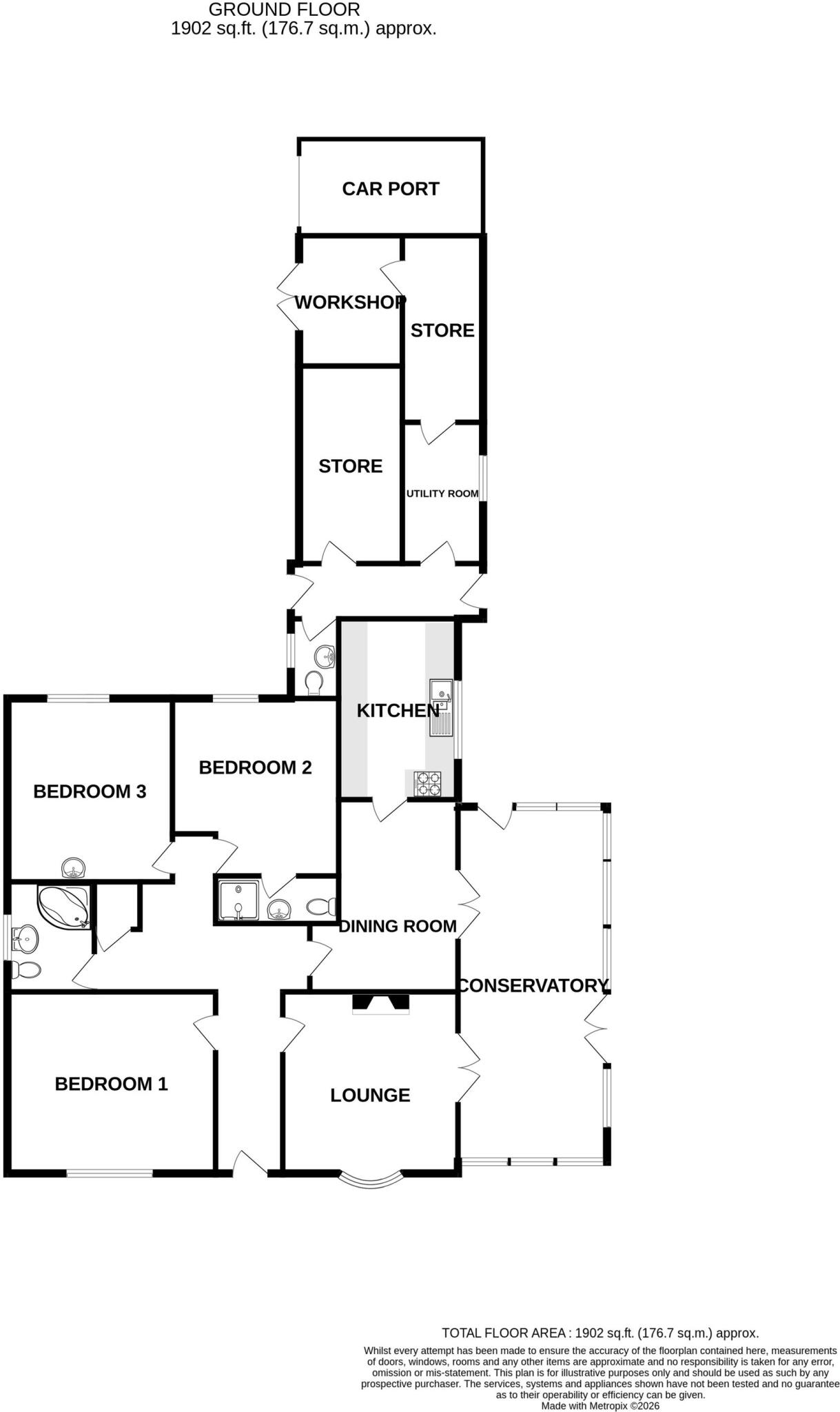 Lichfield Road, Abbots Bromley, WS15 floorplan