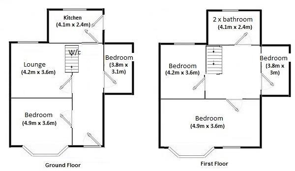 Denison Road, Victoria Park, £125pppw floorplan