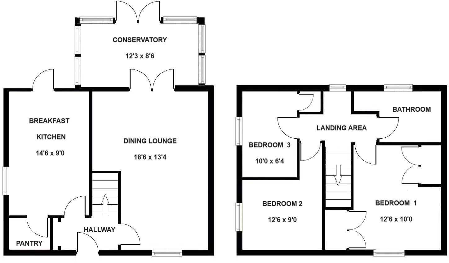 Hill Drive, Bingham floorplan