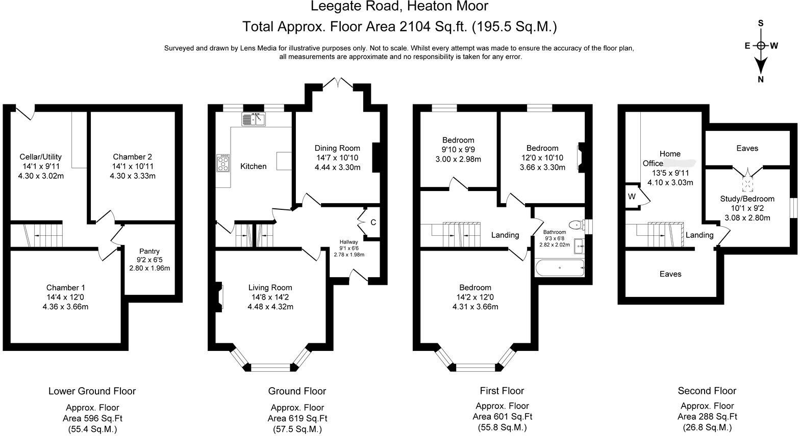 Leegate Road, Heaton Moor, Stockport, SK4 floorplan