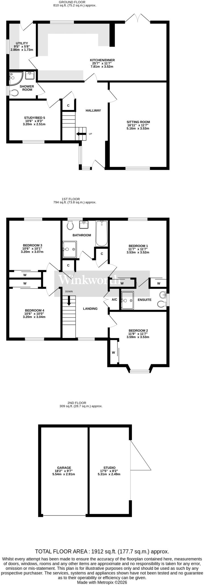 Potters Way, Poringland, Norwich, Norfolk, NR14 floorplan