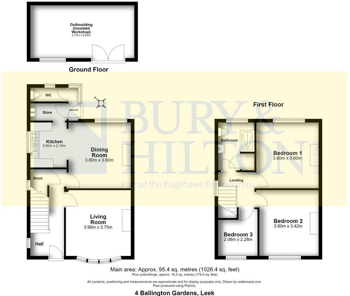 Ballington gardens, Leek floorplan