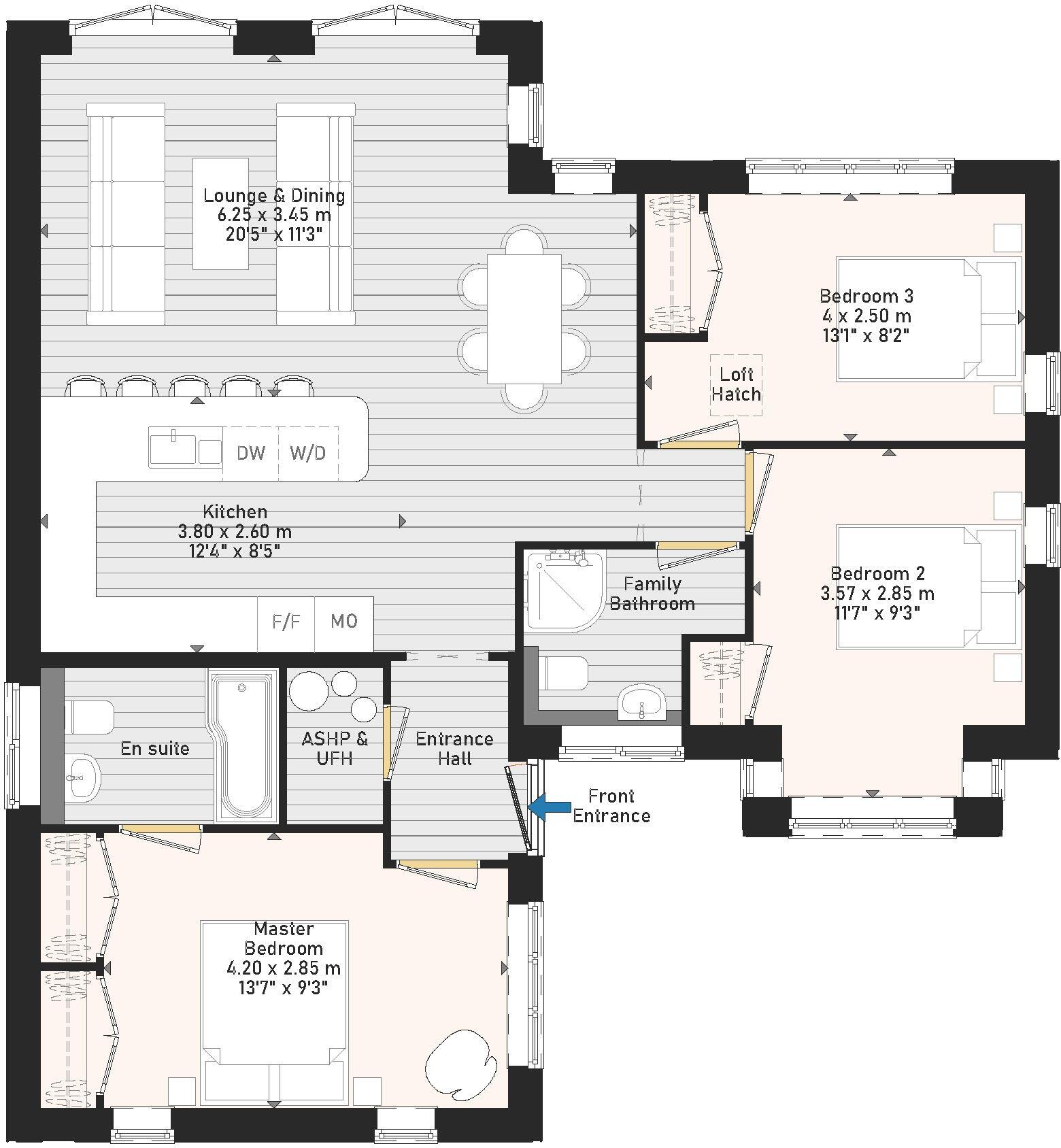 Lavender Mill, Fallow Corner Drove, Manea floorplan