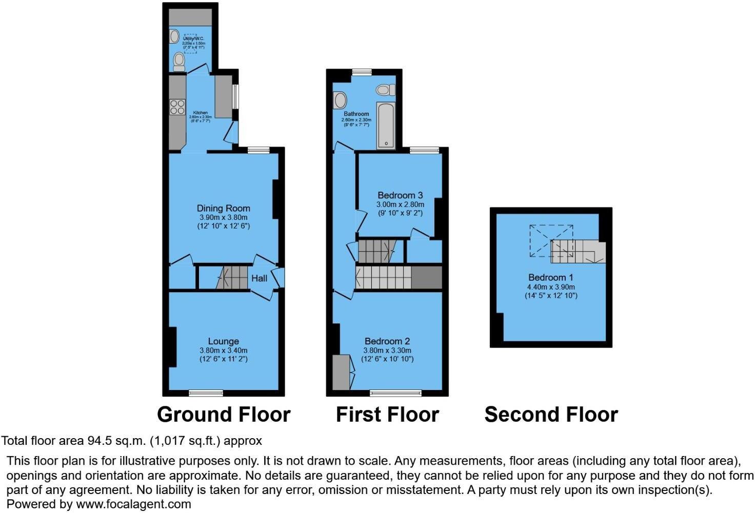 Heaton Street, Brampton, Chesterfield, S40 3AQ floorplan
