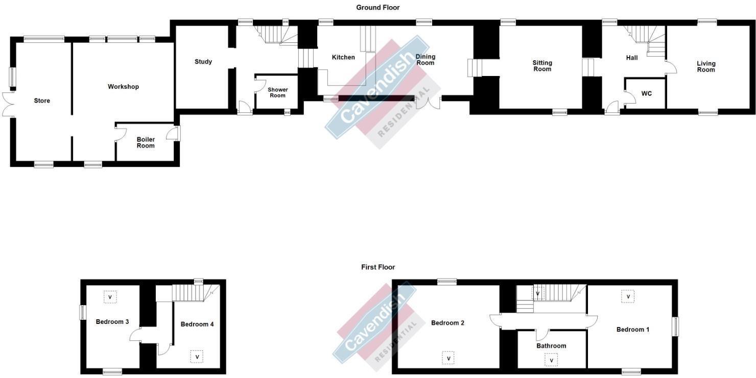 Back Road, Llanarmon-Yn-Ial, Mold floorplan