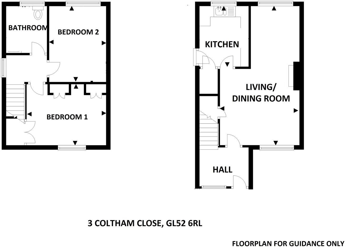 Coltham Close Charlton Kings Cheltenham floorplan