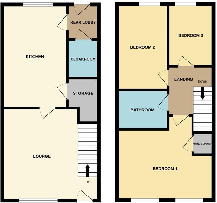 Abbott Row, Corby Glen. floorplan