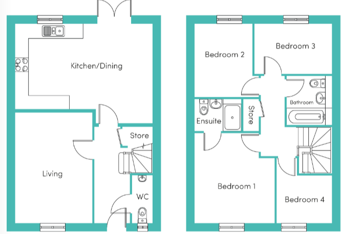 Langley Close, County Durham, DL14 floorplan