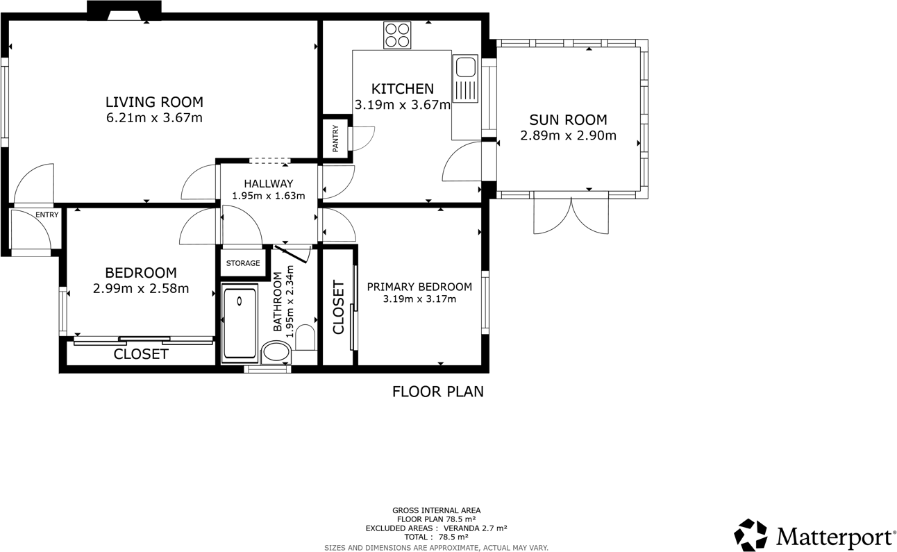 Hall View Road, Rossington, Doncaster, DN11 floorplan
