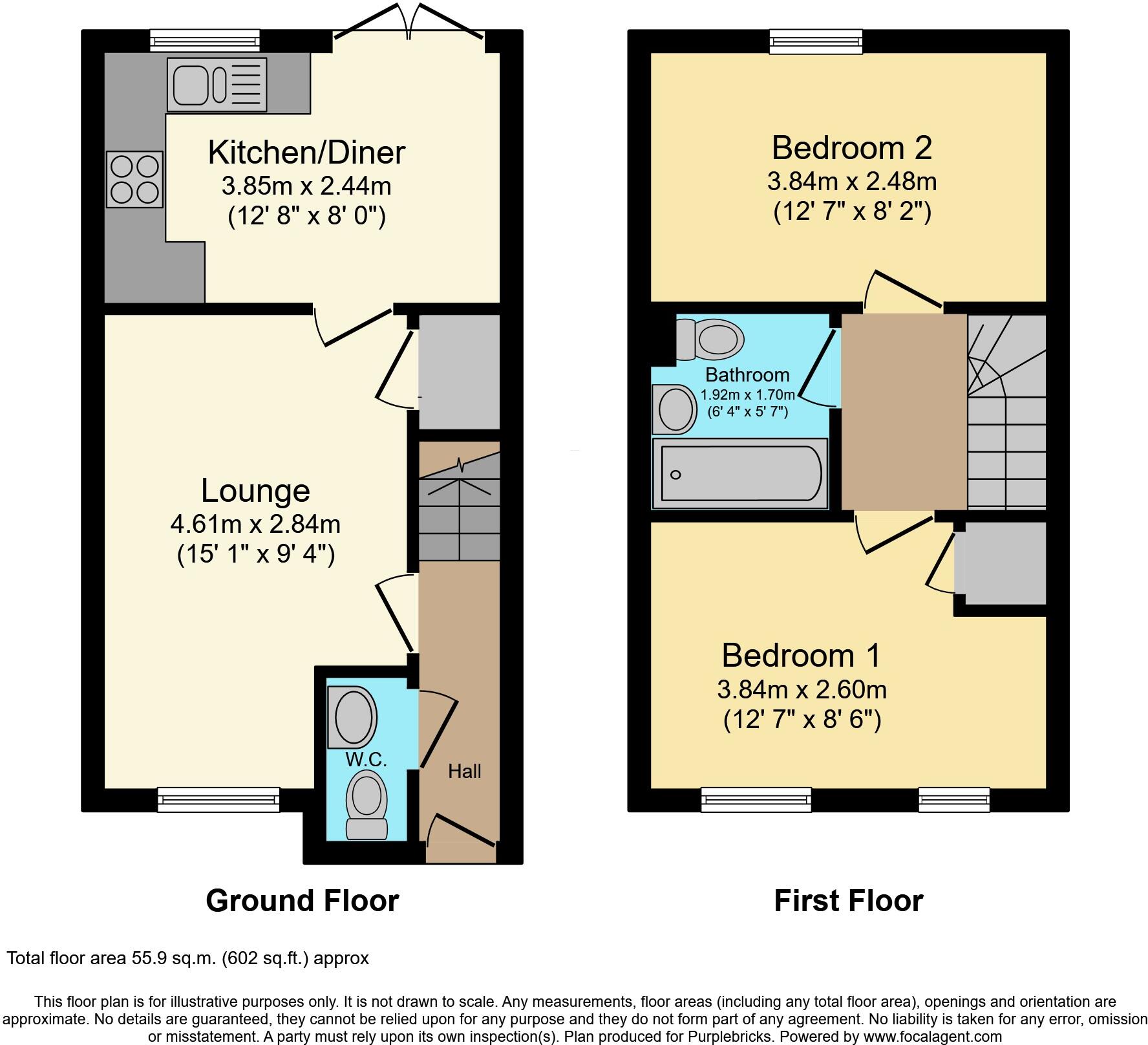 Courtelle Road, Coventry, CV6 floorplan