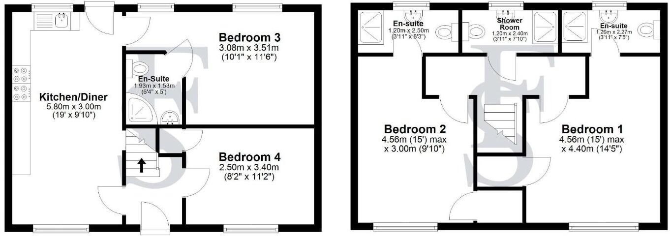 Uist Walk, Corby floorplan