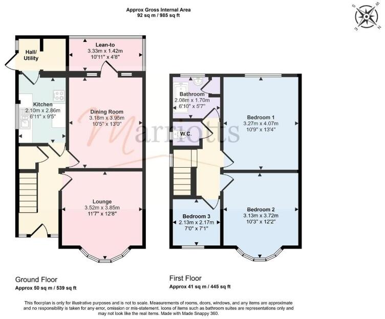 Lyndale Road, Nottingham, Nottinghamshire, NG9 floorplan