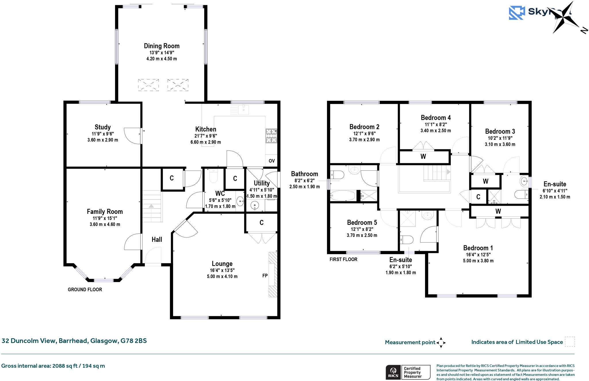 32, Duncolm View, Barrhead, Glasgow, East Renfrewshire floorplan
