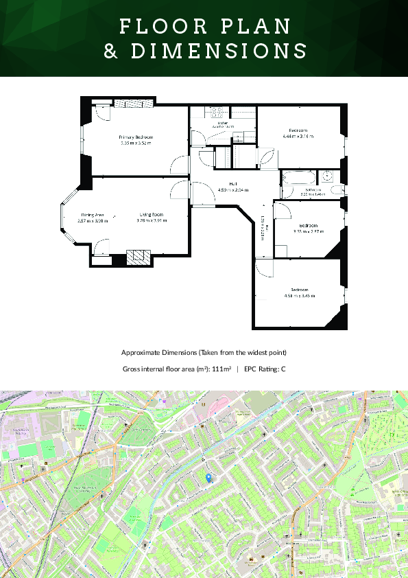 1F2, 17  Polwarth Gardens, Edinburgh, EH11 1JT floorplan