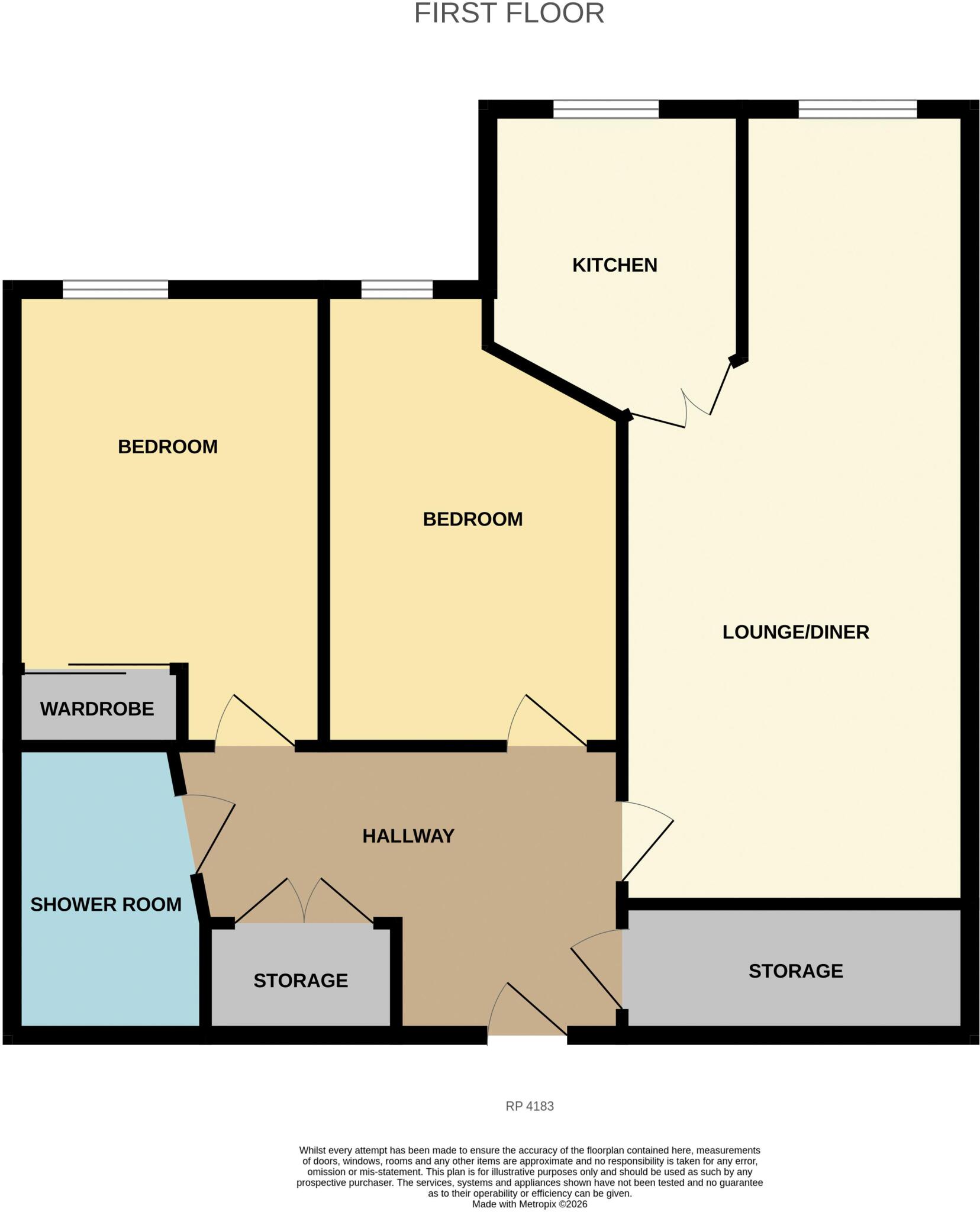 Abbey Road, Rhos on Sea floorplan