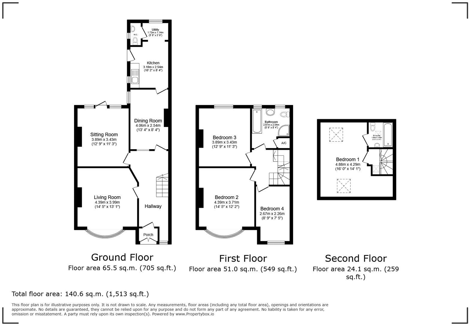Princes Street, Roath, Cardiff floorplan