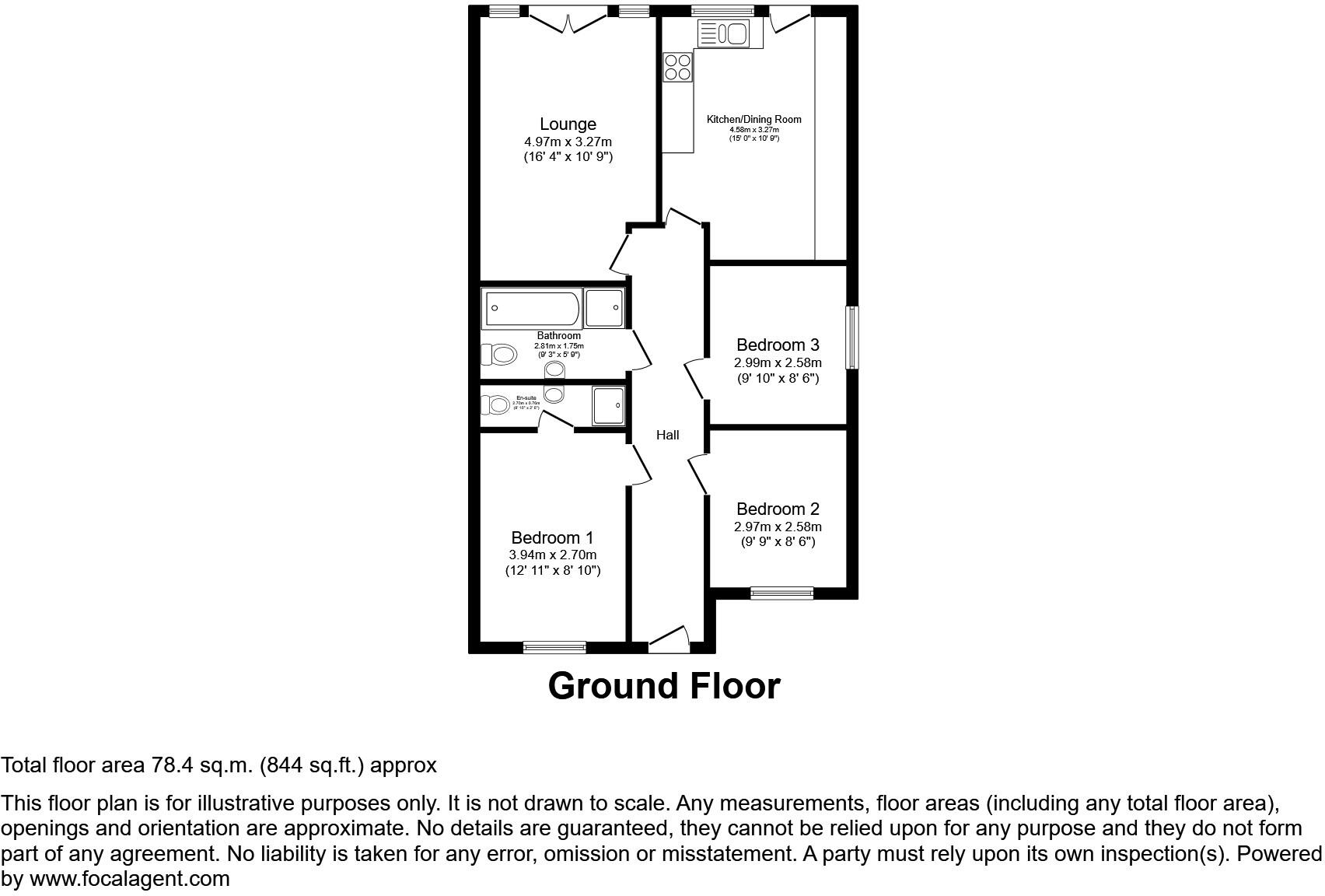 Bek Close, Mansfield, NG19 floorplan