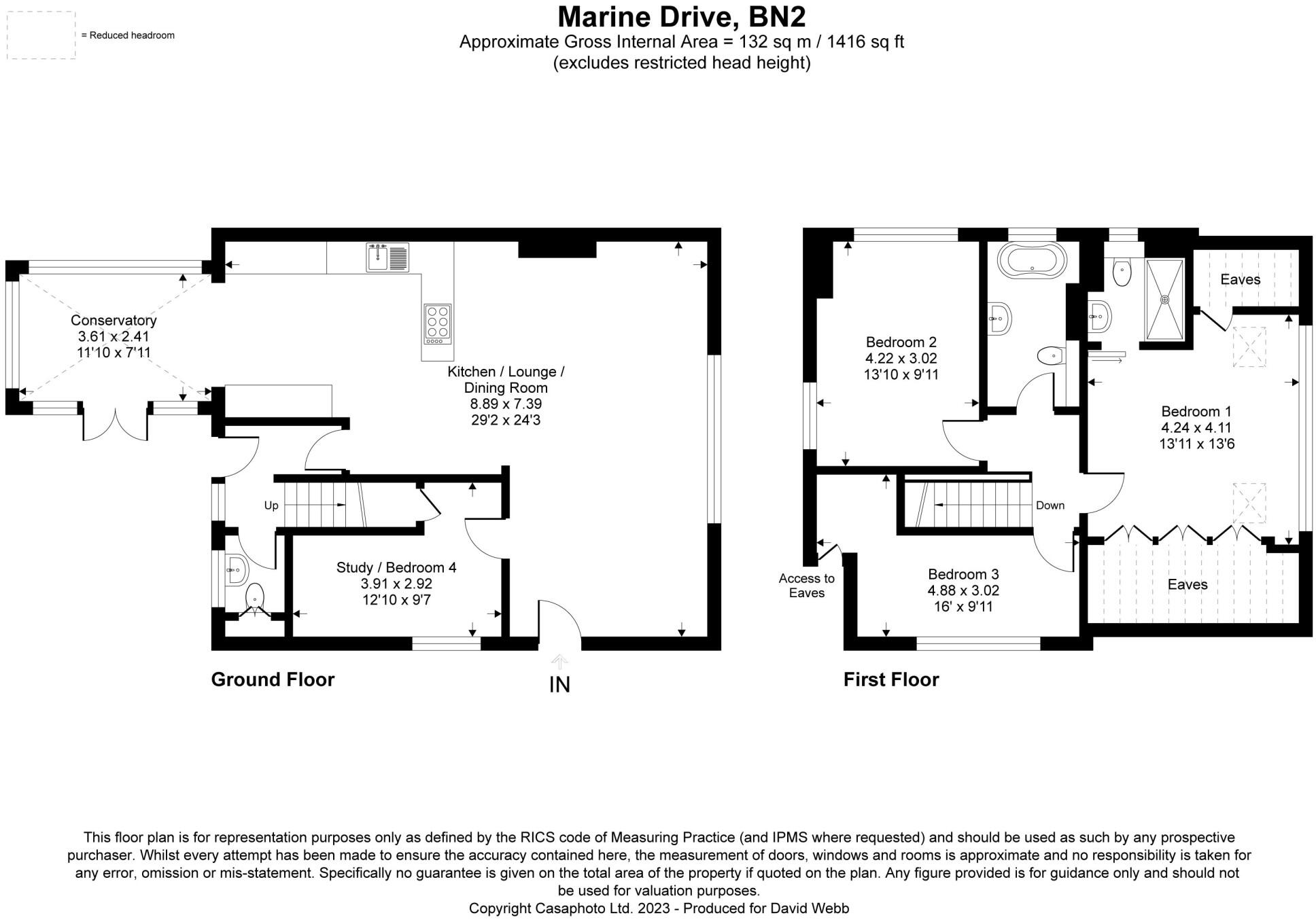 Marine Drive, Rottingdean Brighton, East Sussex, BN2 floorplan
