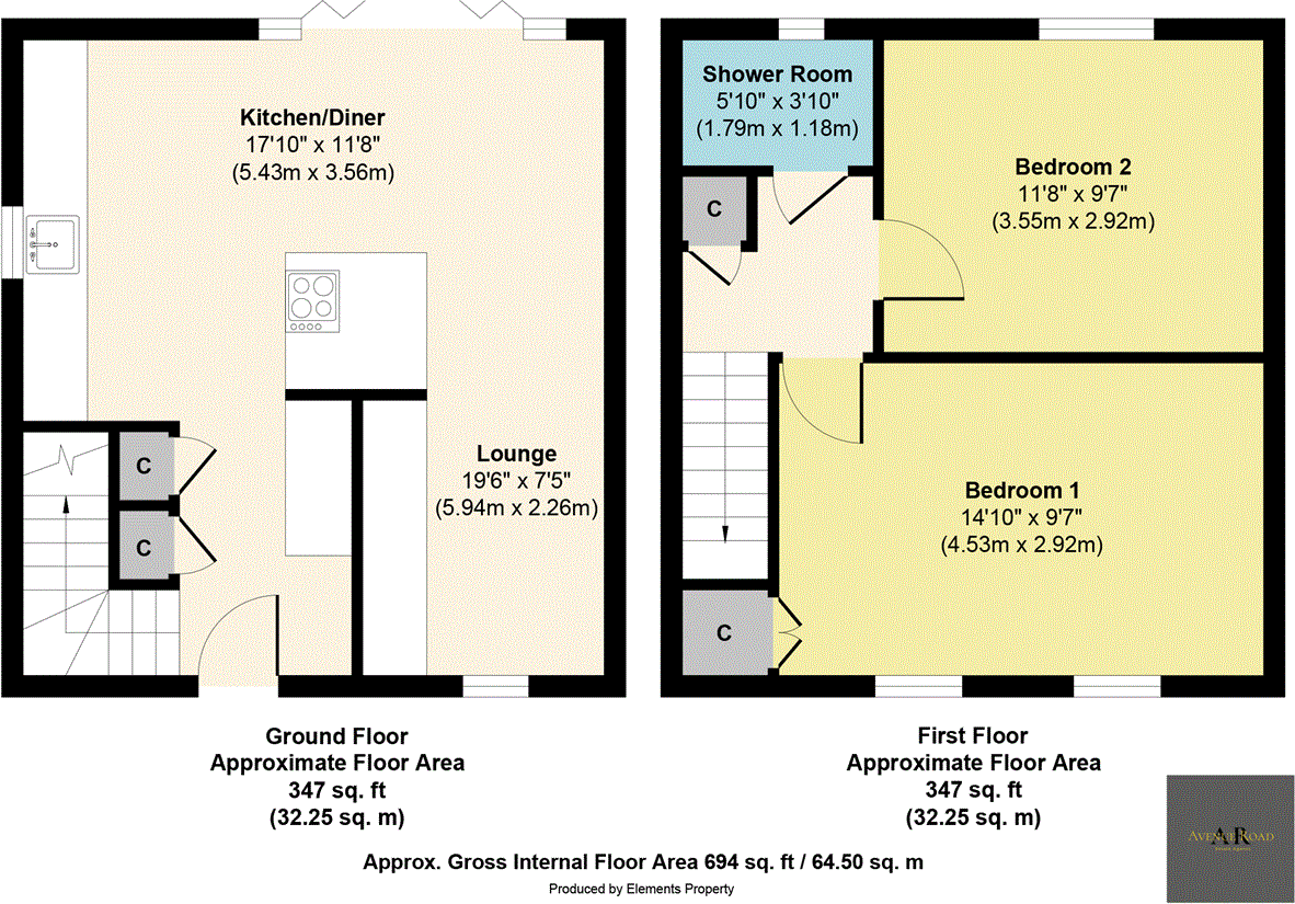 18 Oak Crescent, Mayfield, EH22 floorplan